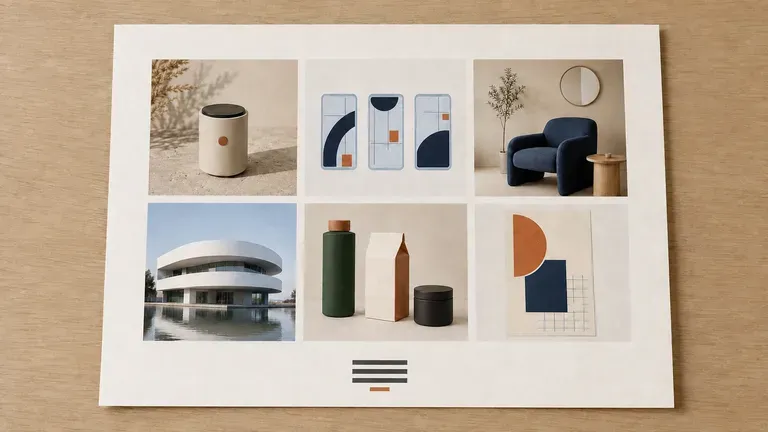 A clean, minimal job-search portfolio page on a sparsely arranged desk