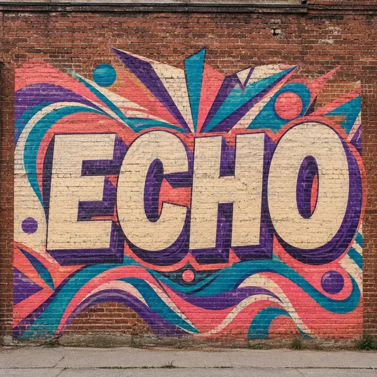 A close-up of a commissioned mural-style graffiti piece